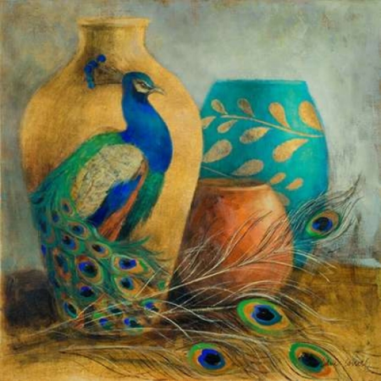 Peacock Vessels I Poster Print by Lanie Loreth - Item # VARPDX9532